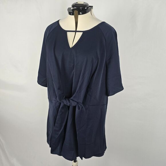 BloomChic Navy Blue Blouse - Picture 13 of 13